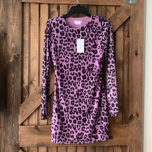 New with tags. Lovers + Friends Sasha dress. Beautiful lavender and black print.
